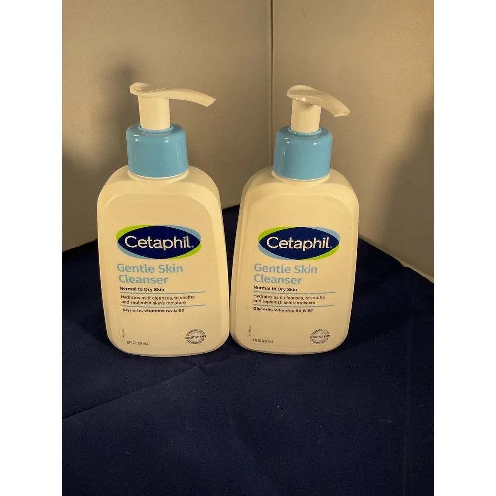 Cetaphil Gentle Skin Cleanser Normal To Dry Skin, 8 oz - Pack of 2 bottles